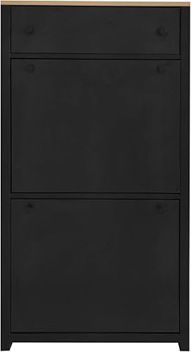 Miniatura 8 de Bellemave Zapatero con 2 cajones abatibles, organizador de almacenamiento de zapatos independiente con panel ajustable y 1 cajones de almacenamiento