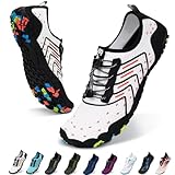 Hike Barefoot Water Shoes Women Men Footwear Wide Toe Quick-Dry Pro Barefoot Swim Beach Breathable Grounding Shoes Non-Slip Aqua Socks Shoe for Pool Walking Kayaking Hiking Surfing
