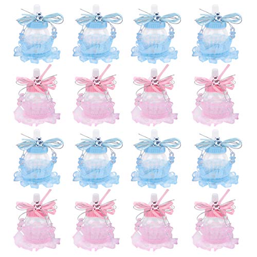 Toddmomy Christmas Decor 72Pcs For Milk Bottle Shape Mini Traet Gable Favors Transparent Wedding, Shower Reveal Gift Candy Decoration Birthday Decorative Bottles, Storage Baby Bottles #TOP5
