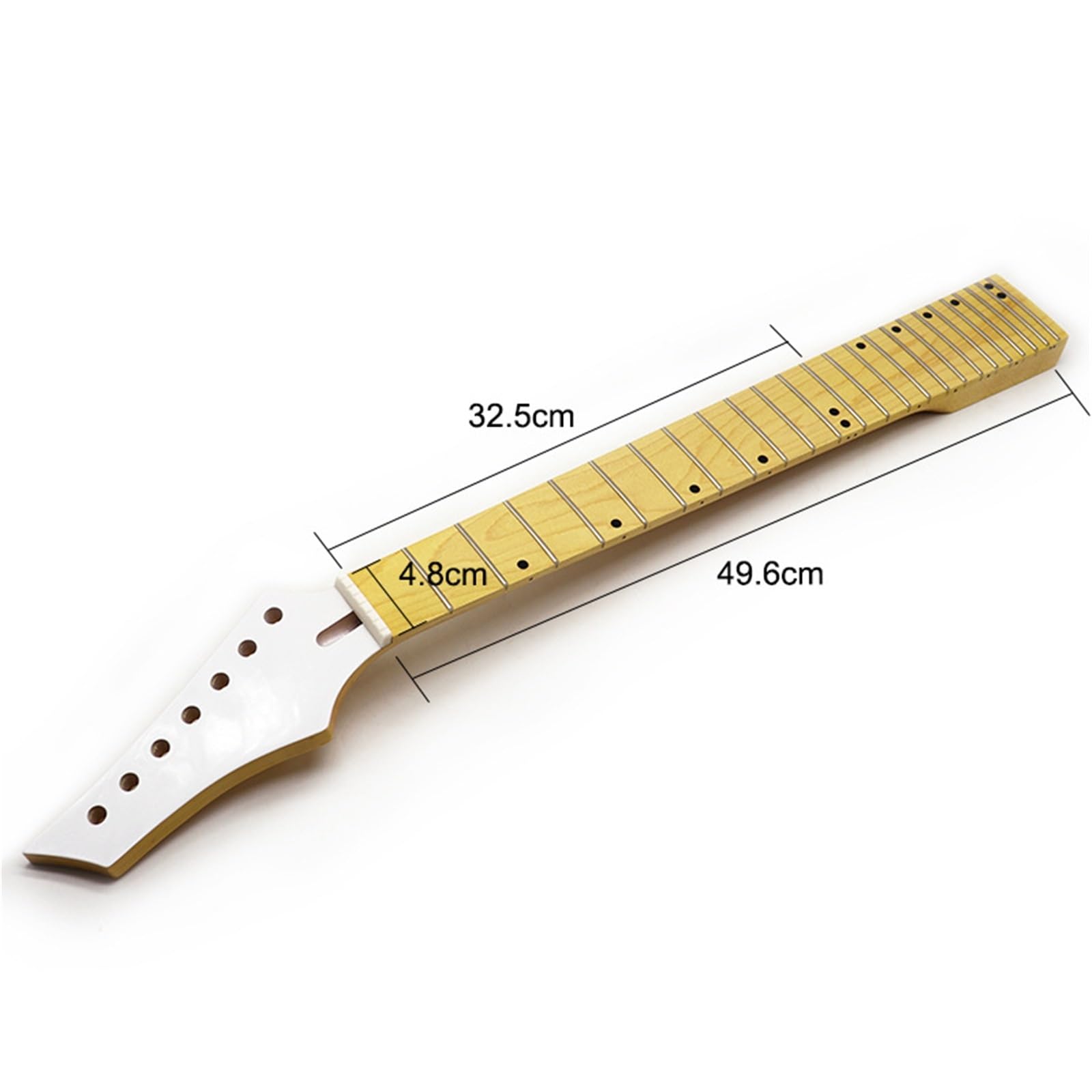 DIY Gryf Gitarowy 7 Strun Leworęczna Biała Główka 24 Progi Oryginalny Klon DIY Profesjonalna Gitara Gryf