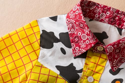 Woody Shirt Boys Plaid Button Down Shirt Woody Shirts Kids Hello Woody Cowboy T-Shirt4