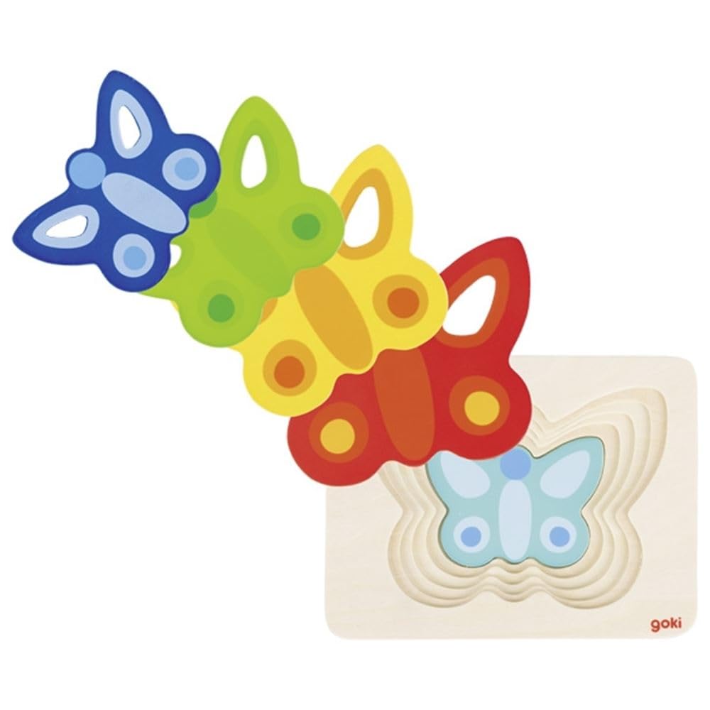 goki 4013594574860 Schmetterling II Schichtenpuzzle