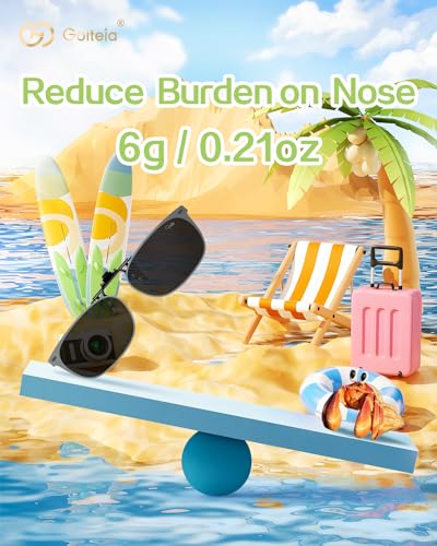 Goiteia Kids Clip on Sunglasses Polarised over Prescription Glasses for Boys Girls,Flip Up,UV400 Protection,Compact Fit - Image 6