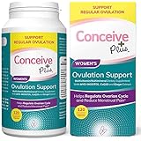 CONCEIVE PLUS Myo-Inositol & D-Chiro Inositol (30-Day Supply) – Ovulation & Fertility Capsules for Women - Healthy Hormone Balance, PCOS & Ovarian Support with Folic Acid - 120 Capsules