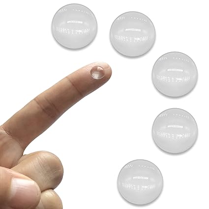 JIATONG 5PCS X Optical Glass Lens Without Edge Dameter 5MM Flat-Convex Lens, Focusing LED Convex Lens (?5mm*H2.8*F4.0)