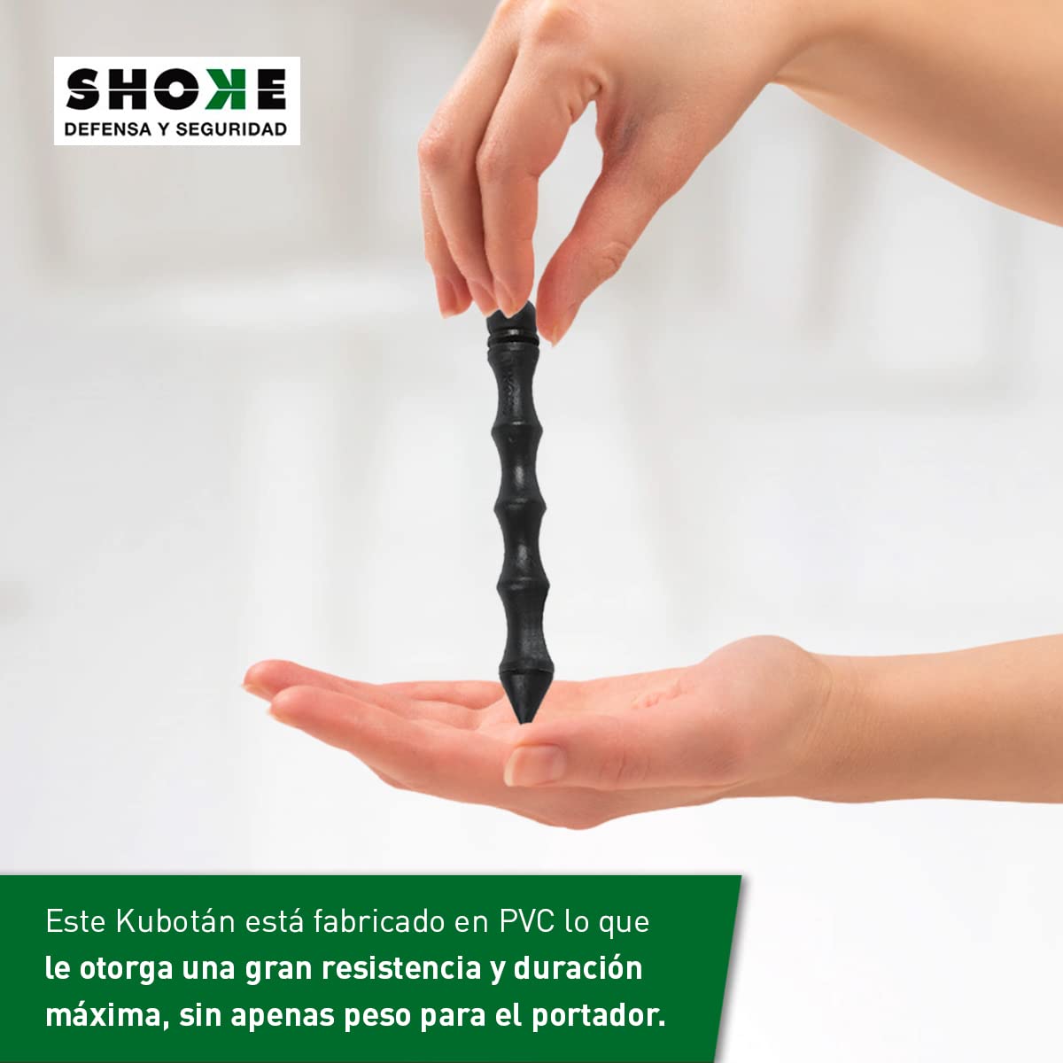 SHOKE Kubotán Defensa Personal PVC 5 Puntas Intercambiables Bolsa Agujereada