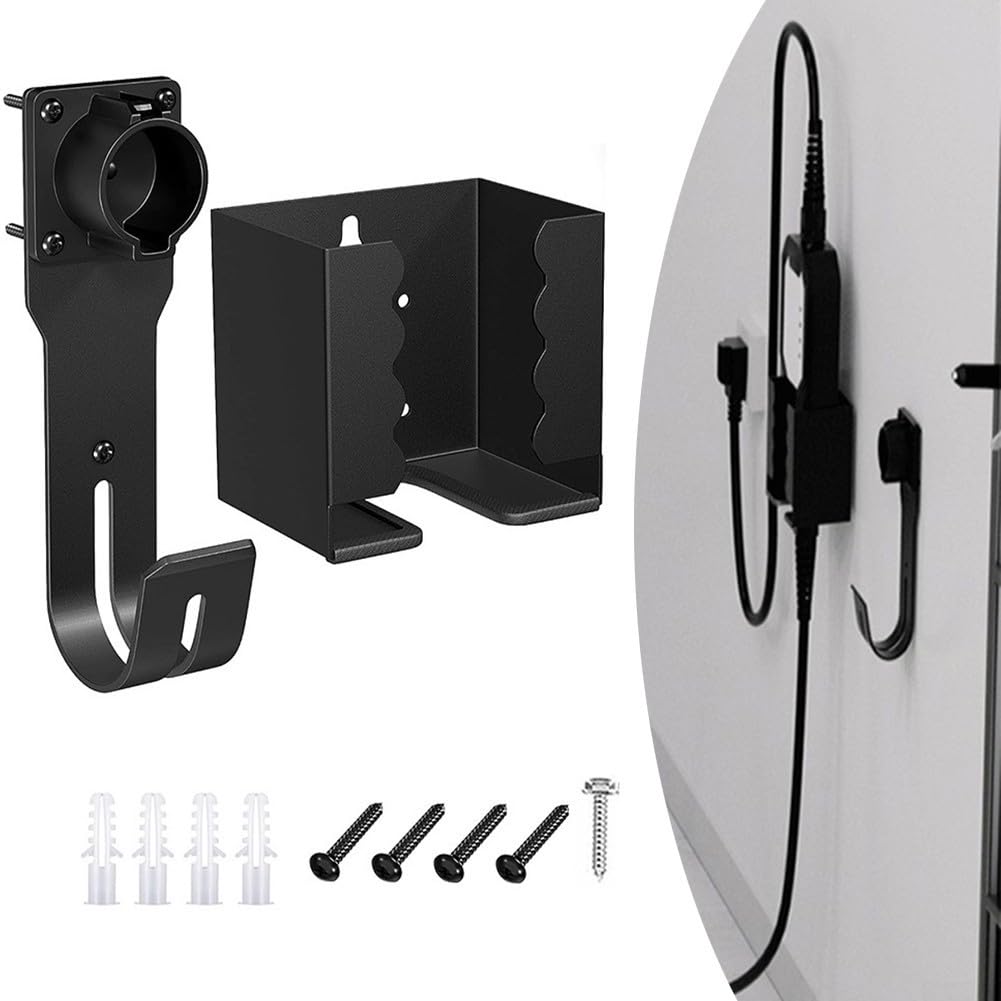 Supporto Da Parete Per Connettore EV J1772 – Porta Cavo Di Ricarica Con Viti Incluse, Robusto E Impermeabile, Per Organizzare Il Cavo Della Tua Auto Elettrica - 2