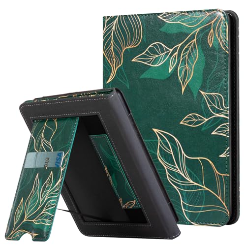 Image of CoBak Case with Stand for Kindle Paperwhite 12th Gen 2024 Released (7 inch) & Kindle Colorsoft Signature Edition - Durable PU Leather Cover with Auto Sleep Wake, Card Slot, Hand Strap Feature