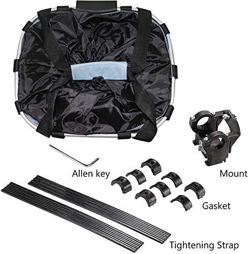 Panier de vélo pliable pour petits animaux Urbest réglable et compact