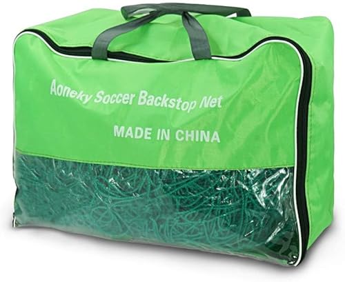 Miniatura 8 de Aoneky Red de respaldo de fútbol de 10 x 10 pies, 10 x 20 pies, 10 x 30 pies, malla cuadrada de 4 pulgadas, cable de polietileno resistente de 0.1