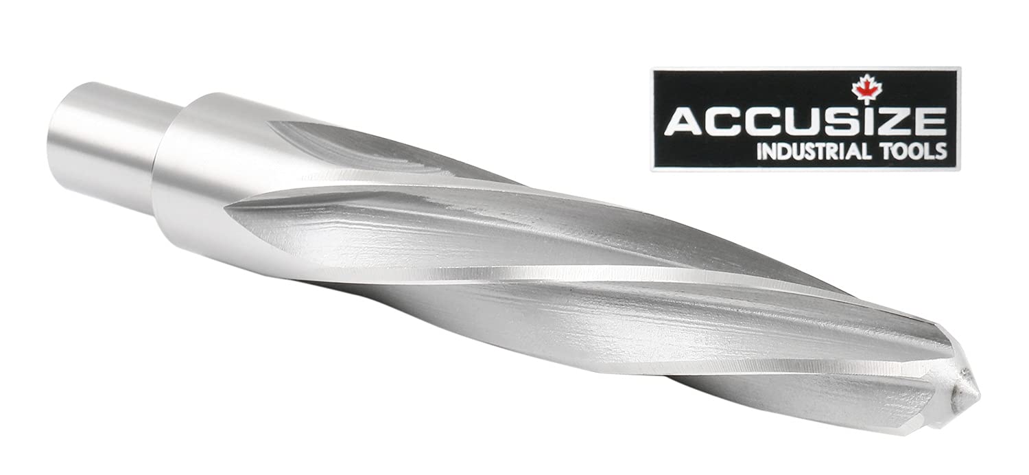 Accusize Industrial Tools Alesatore allineamento H.S.S. 1-1/16'' con gambo Weldon da 3/4'' / 0,75'', scanalatura a spirale, 0521-1716