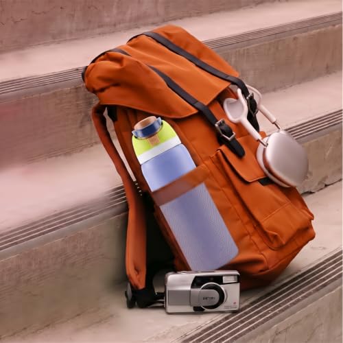 Image of House of Quirk Sippease Stainless Steel Water Bottle with Straw for Sports and Travel BPA-Free 950ML (Purple)