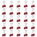 JAM PAPER Colorful Binder Clips - Small - 3/4 Inch (19 mm) - Red Binderclips - 25/Pack