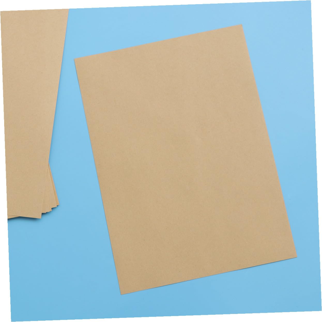 100 Blatt Kraftpapier Vintage Briefpapier Blanko Retro Schreibpapier zum Basteln DIY Briefumschläge Geschenkpapier Braunes Papier Dickes Papier Drucken