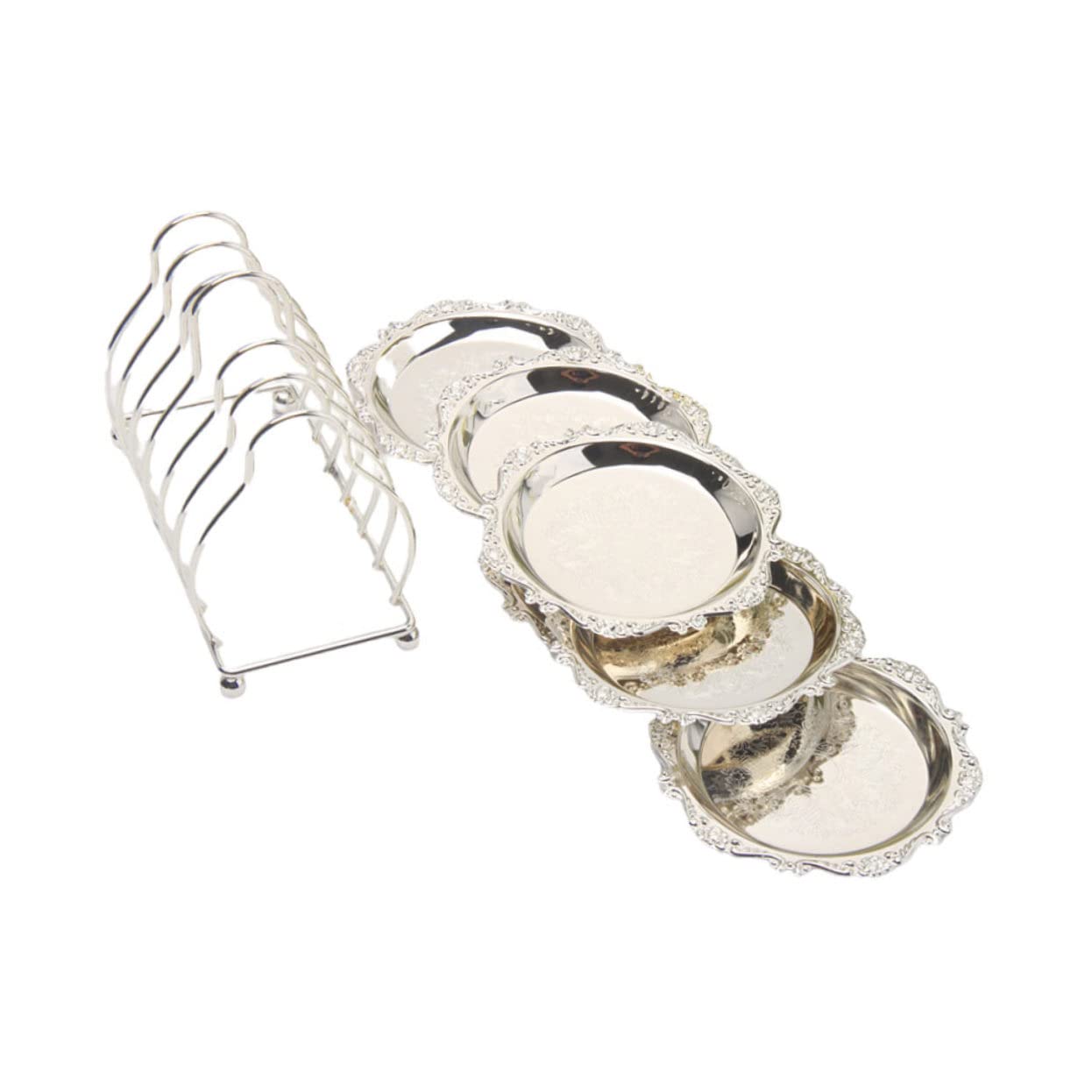 Wakauto 1 Set Plated Dessert Dish Display Rack of Elegant Snack Dishes for Weddings Parties Birthdays and Special Occasions Creative Food Organizer for Stylish Tableware