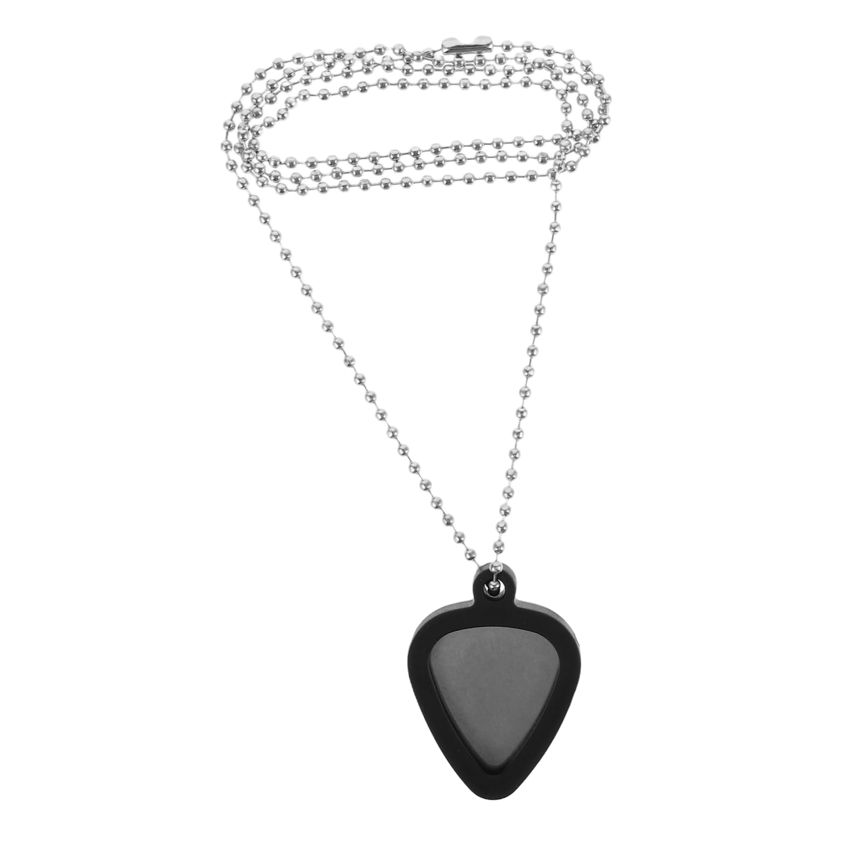 OUNONA 1 Set Guitar Pick Holders Guitar Pick Holder Necklace for Men Black Guitar Picks for Electric Guitar Stainless Steel Guitar Necklace