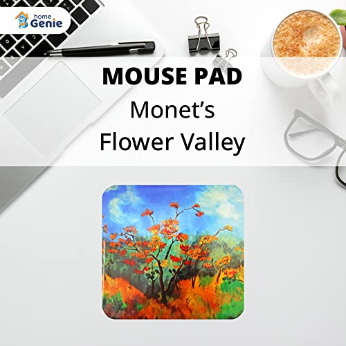 Tapis de souris de qualité Monets Flower Valley par HOME GENIE