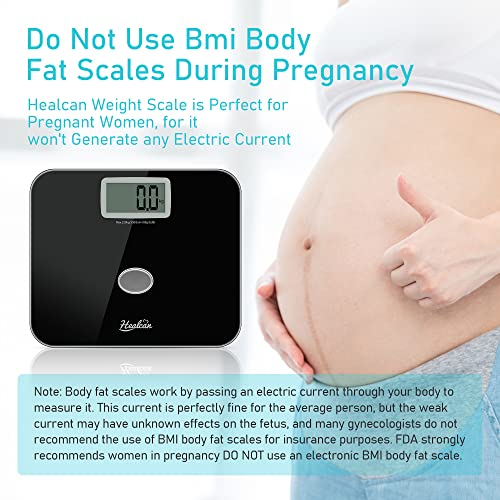 Oversized Digital Bathroom Weight Scale With Battery-Free U-Power Technology, No Batteries Needed, Scale For Body Weight, Extra Wide Platform, Easy To Read, 8Mm Tempered Glass,Up To 550 Lbs,Tap On/Off #TOP3