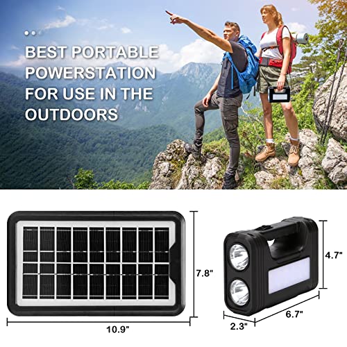Solar Generator,Portable Power Station With Solar Panels,Portable Generator For Camping,Solar Powered Generator With Flashlight For Home Use,Outdoors Travel Hunting Emergency #TOP2