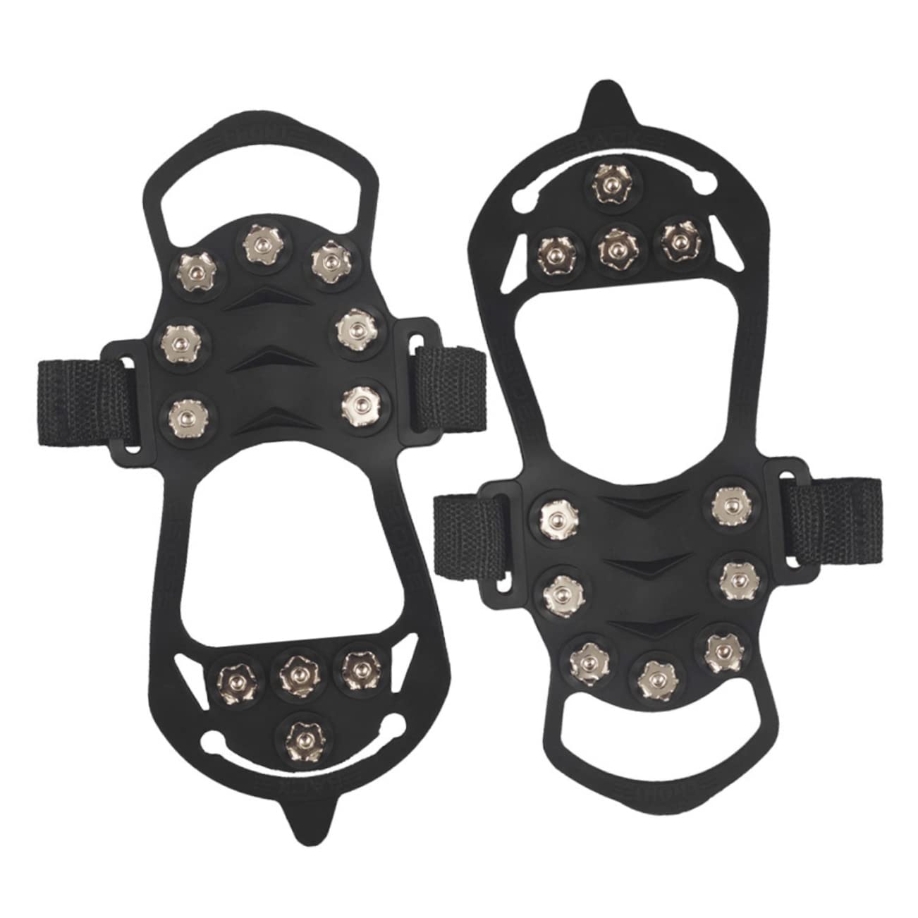 1 Pair walking anti cleats non-slip shoes grip Cleats rubber teeth ice traction Accessories fixture skates shoe spikes climbing anti-slip spike traction cleat spikes