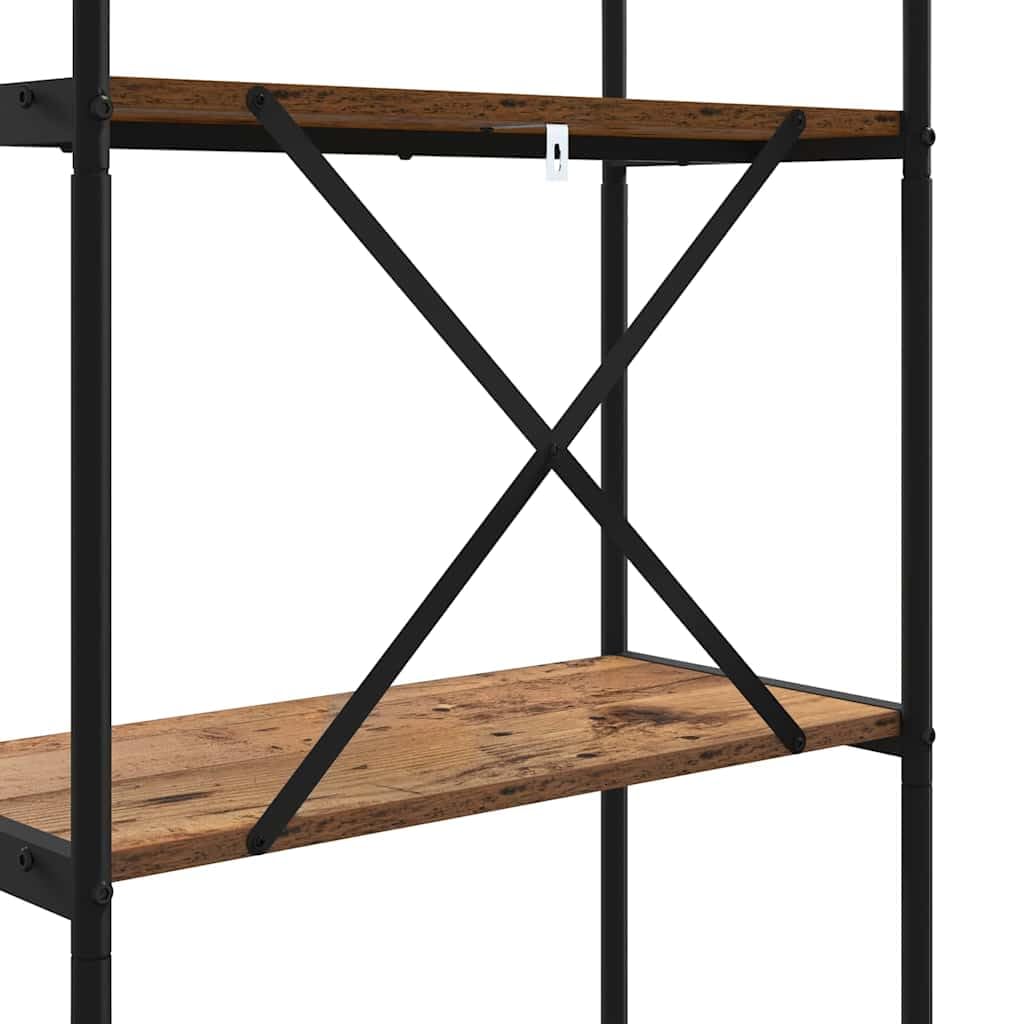 Libreria 5 Livelli 60x30x183 cm Scaffale Industriale