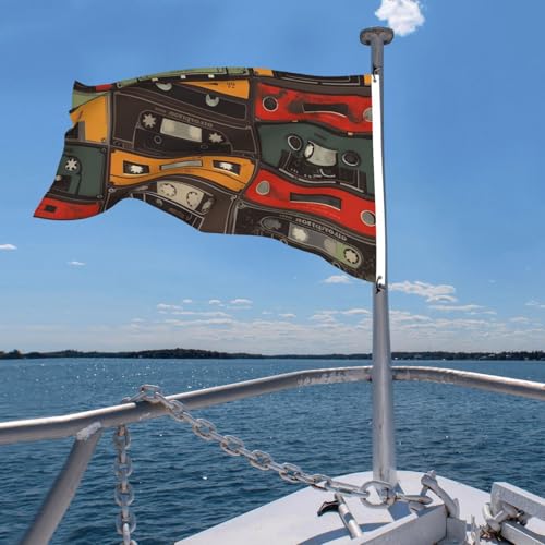 Drapeau extérieur robuste toutes saisons 1,2x1,8 m double face - 7