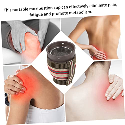 Quemador portátil de moxibustión, taza y recipiente para moxibustión, accesorios para masaje miniatura 6