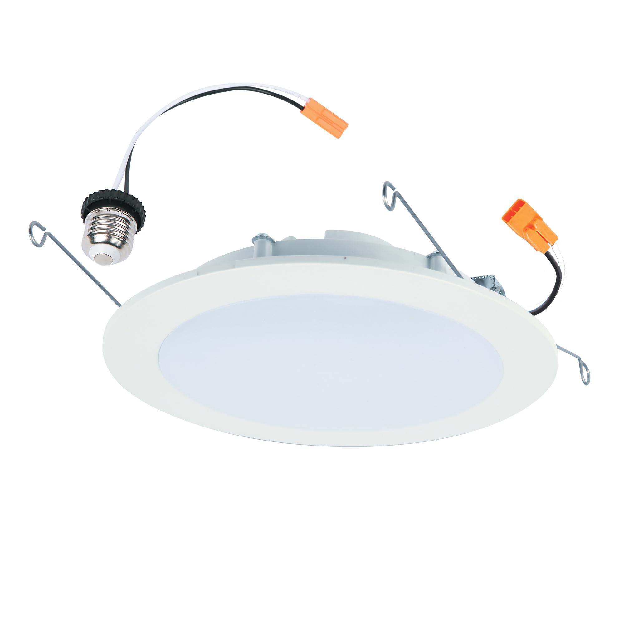 halo hlbt 6-inch slim led trim for new construction/remodel with selectable color temperature, indoor/outdoor, dimmable - hlbt609fs5
