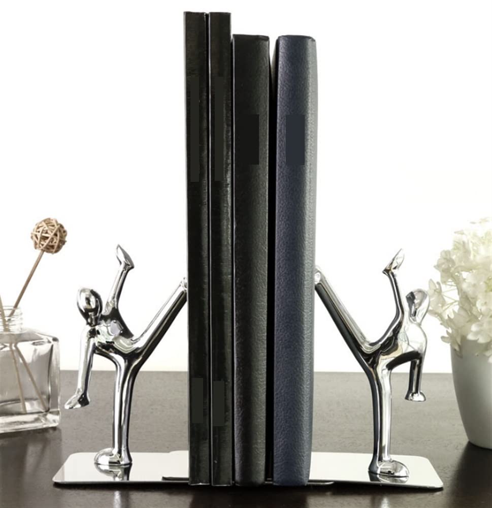 Reggi Libri, Fermalibri Fermalibri Uomo In Acciaio Inossidabile Per Impieghi Gravosi, Antiscivolo Artistici, Decorativi Ufficio Casa Scrivania