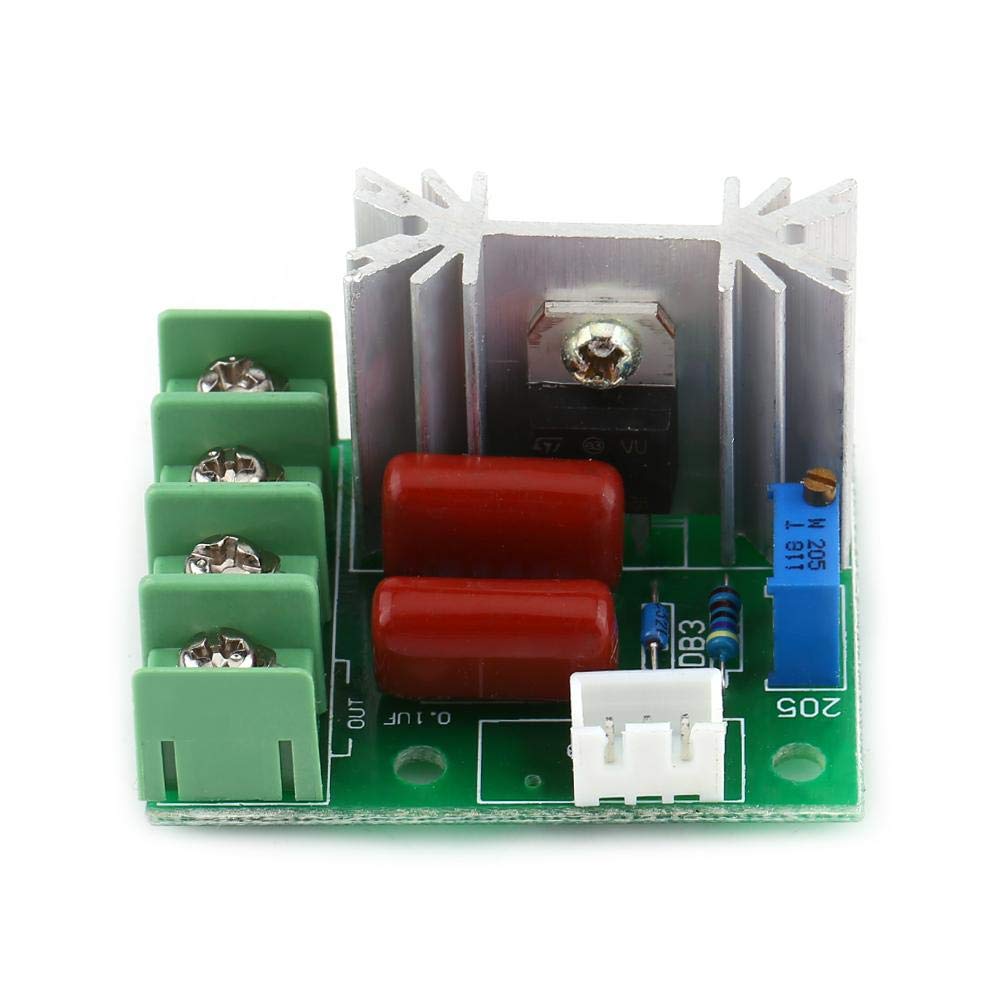 Akozon elektryczny regulator napięcia, moduł AC 50-220 V, 2000 W, SCR, regulator temperatury/prędkości obrotowej silnika, sterowanie jasnością, ściemniaczem, prędkością lub temperaturą