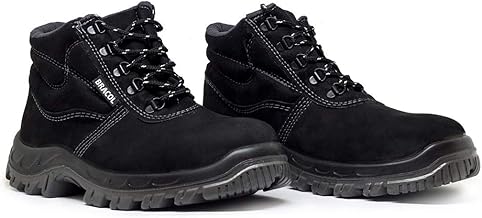 Botina Nobuck Bidensidade s/ Bico de Aço Preto Nº44 - BRACOL