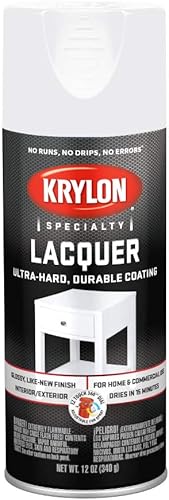 Miniatura 7 de Krylon K07030 - Pintura en aerosol de laca color negro brillante aerosol de 12 onzas