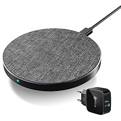 Elegiant Cargador Rápido Inalámbrico Qi Max 15W Wefunix 15W Cargador Inalámbrico Rápido Base de Carga Inalámbrica Qi fast Wireless Charger USB C compatible con LG iPhone 15 14 13 12 11 XS XR SE 8 Samsung Galaxy Z Flip S23 S22 S21 S20 Note 20 Huawei
