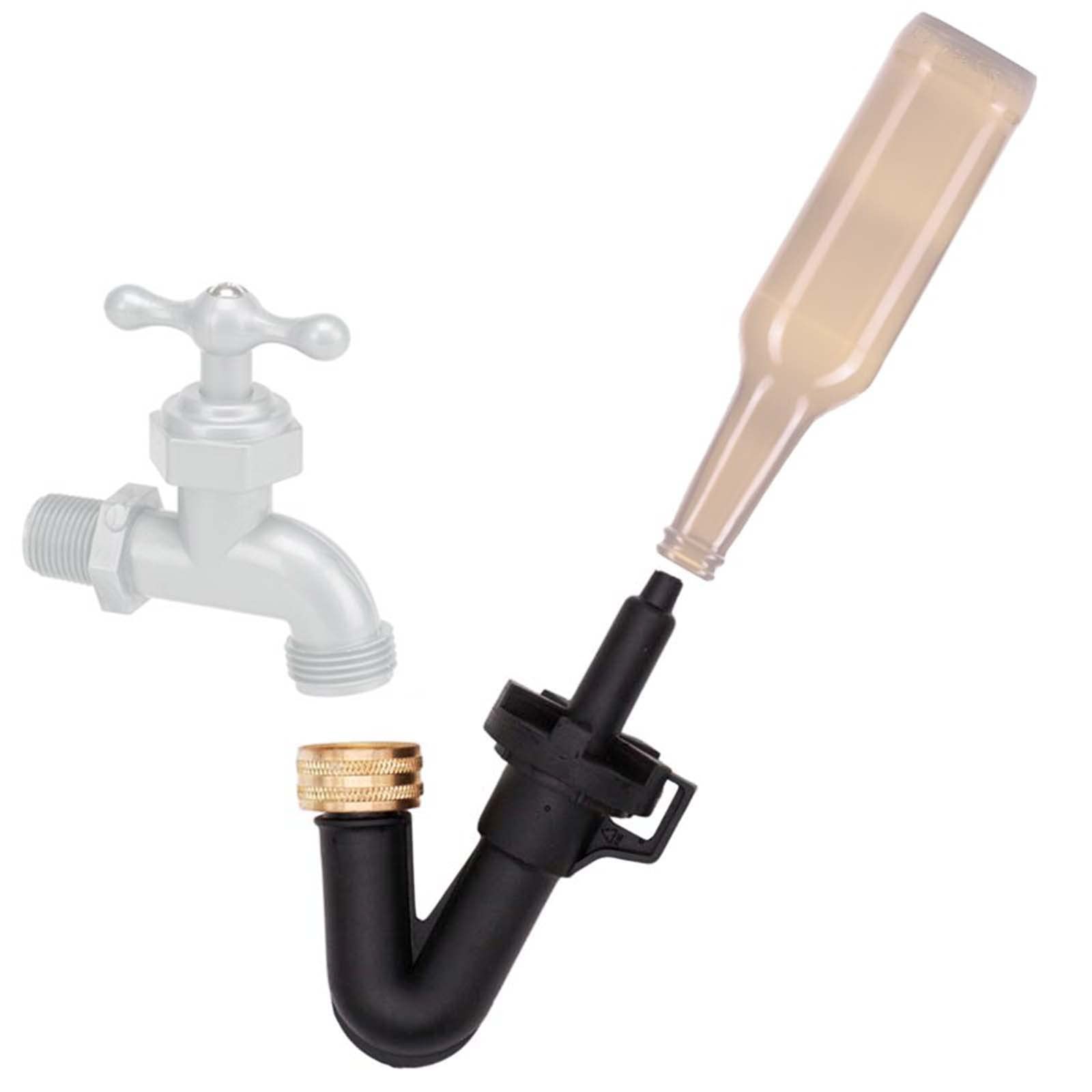 SENJINGHUA Wine Rinser Beer Bottle, Single Blast BottleWasher, Washer Homebrew Beer, Wine Cleaning Equipment Rinser With Kitchen Faucet Adapte For Home Beer Brewing Wine