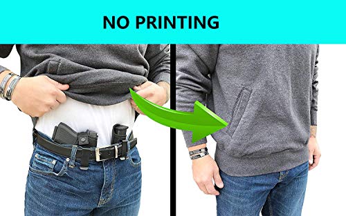 Tacwolf Iwb Waistband Pistol Handgun Magazine Holster Pouch For 9Mm .40 .45 Fits 7 10 15 Round Single Double Stack Mags For Glock17 26 19 Sig Sauer S&W Springfield Xd M1911 Ruger #TOP6