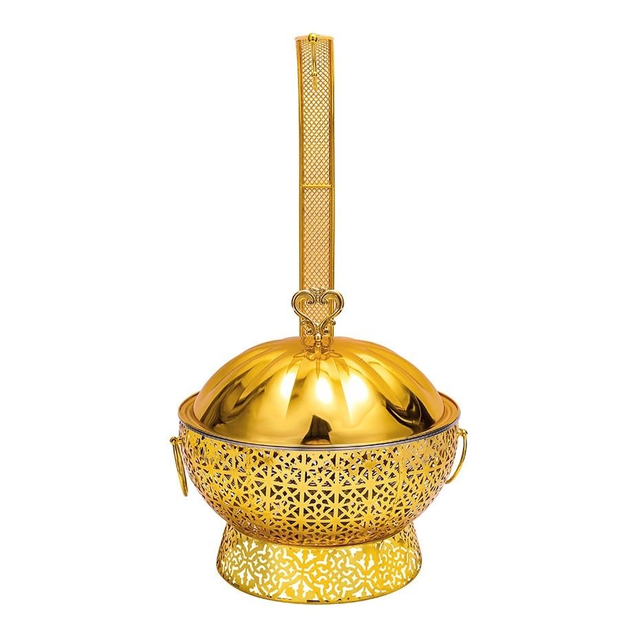 Juego de Calentadores for Buffet Oro Acero Inoxidable bufetera