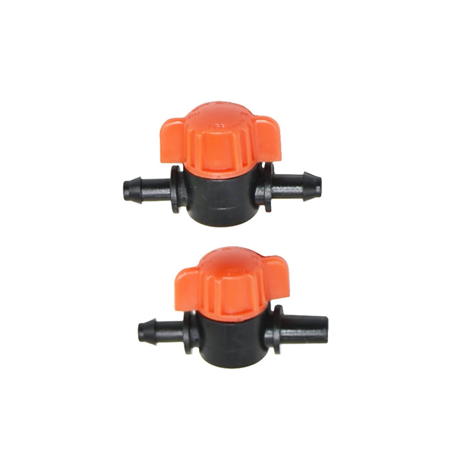 Złącze do węża ogrodowego 100 sztuk 4/7 mm wąż zaworu dźwig 1/4 cala do 4 mm 6 mm zawór ogrodowy zawór wody ogrodowy złącze do nawadniania kropelkowego złącze rury (kolor: 1I4 do 1I4)