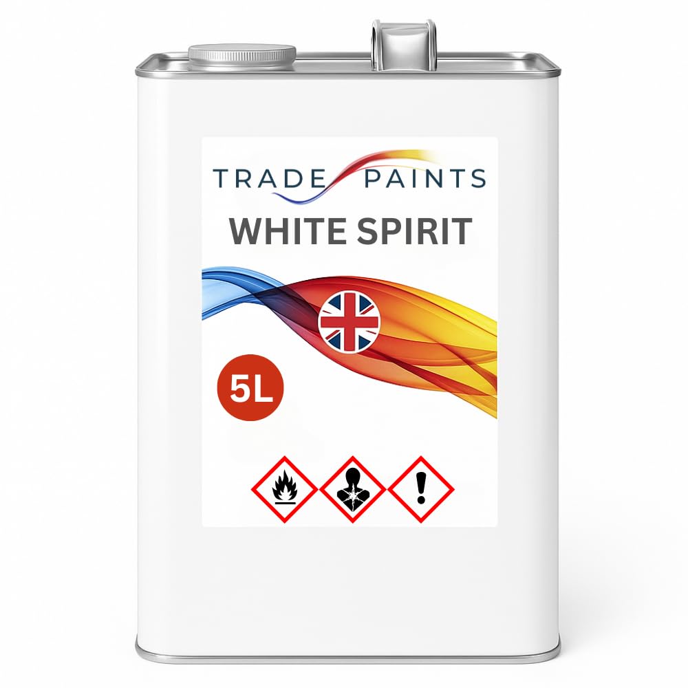 White Spirit - Premium Virgin Thinner Solvent - for Cleaning Paint Brushes - 5 Litre