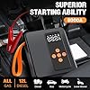 Jump Starter 8000A Peak with 200PSI Air Compressor, Portable Battery Charger for All Gas 12L Diesel Engines, Tire Inflator Combo, Power Station with LED Flashlight, Roadside Emergency Tool, Gifts #1