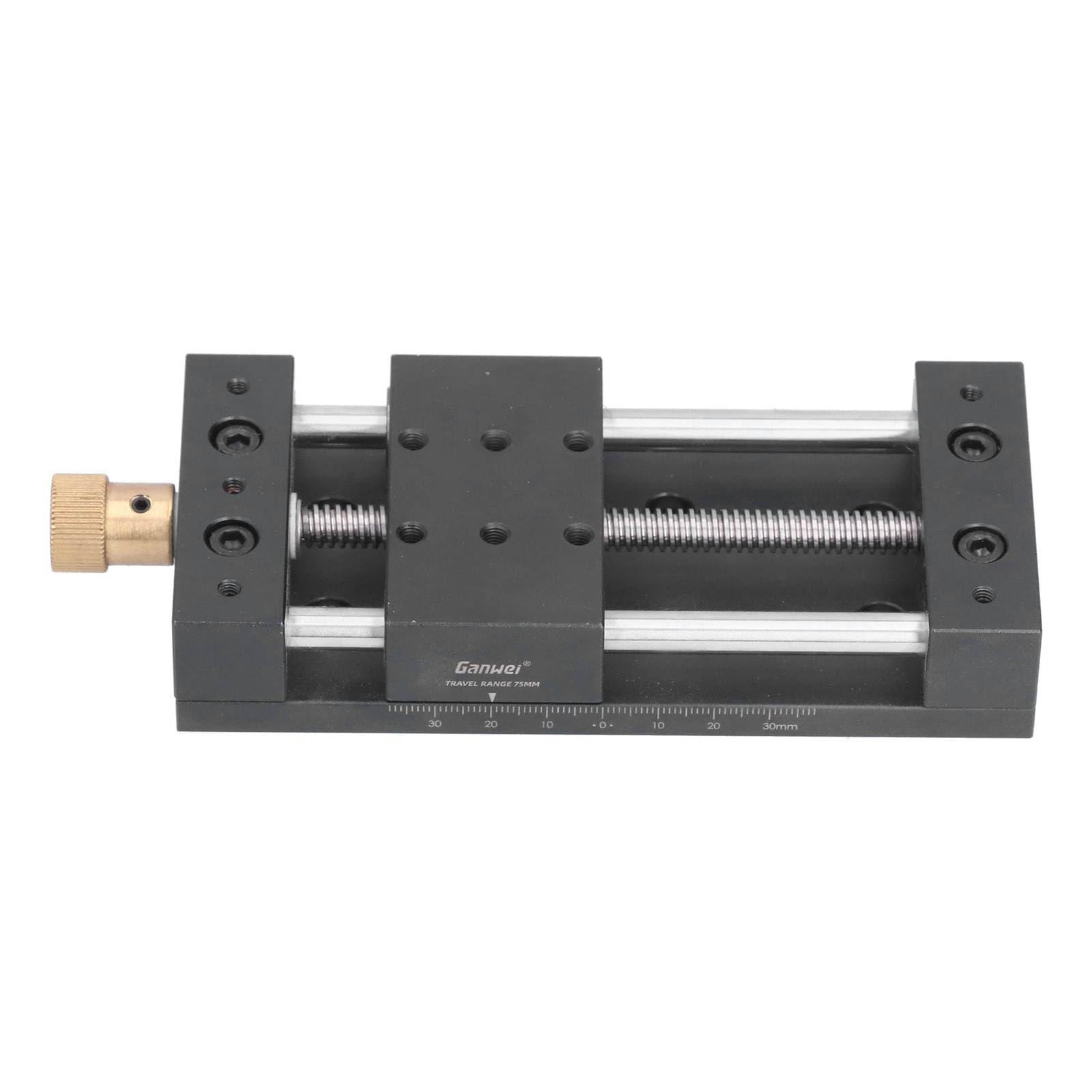 Lineartisch-Aktuator 75mm Manueller Schiebetisch Aluminiumlegierung Hochpräzise Linearführung mit Basis
