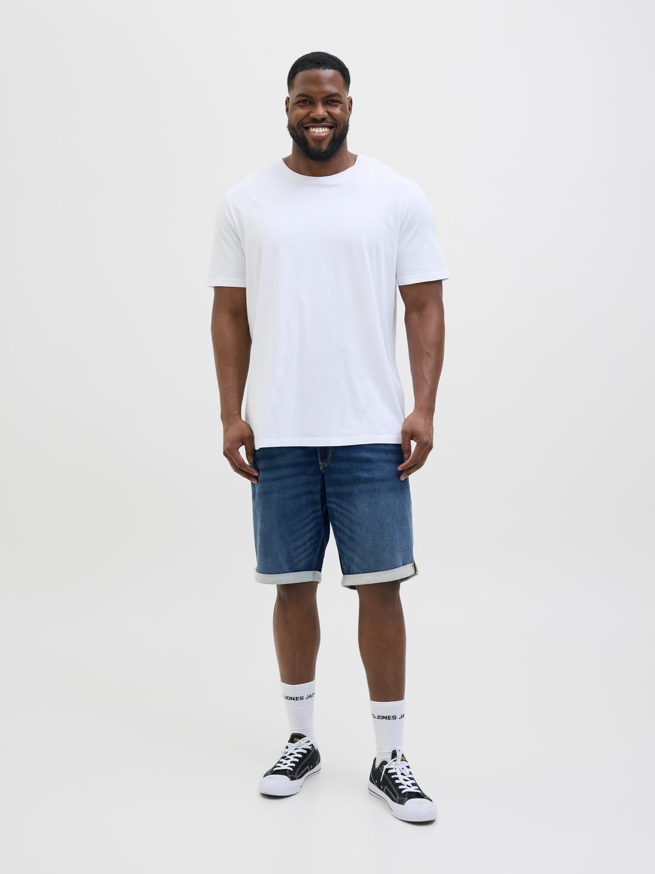 Jack & Jones Jjirick Jjicon I.k. Pantalones Cortos MF 132 Sn Pls - Pantalones Cortos Vaqueros Hombre