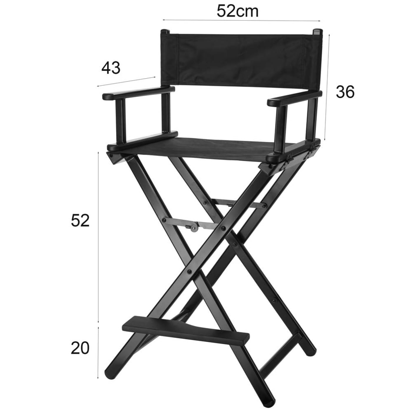 Klappstuhl Make-up-Stuhl Visagie-Stuhl Regiestuhl Kaptafel-Stuhl VDD