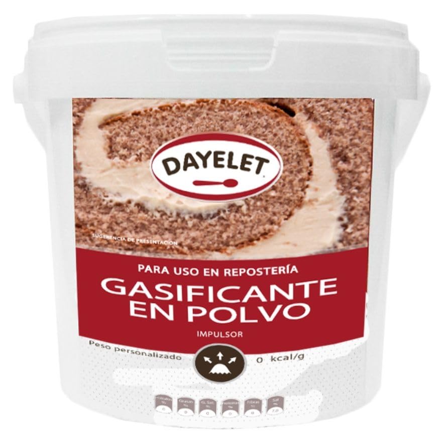 Gasificante en Polvo 1kg Impulsor para Repostería y Panadería Mayor Esponjosidad y Volumen Desprendimiento Controlado de Gas Textura Perfecta