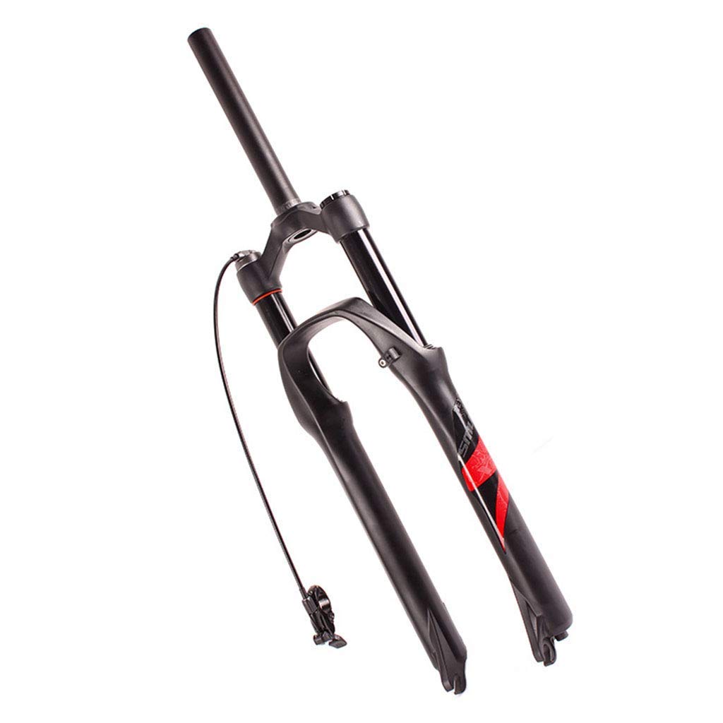 AZQOHMIS Bike Suspension Fork,Bicycle MTB Fork,Gas Shock Absorber Suspension Air Fork,Aluminum Alloy,Straight Steerer Remote Lockout,For Road Cycling Mountain Bike,Green-29in