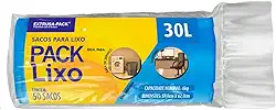 Sacos de Lixo PACK LIXO Econômico Azul 30 litros – Uso residencial diário, ideal para lixos leves, com ótimo custo-benefício