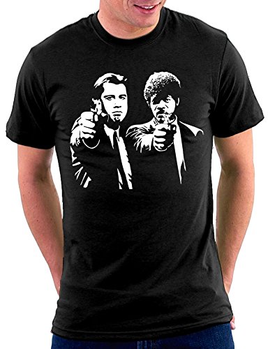 Million nation t-shirt pulp fiction - Noir - L