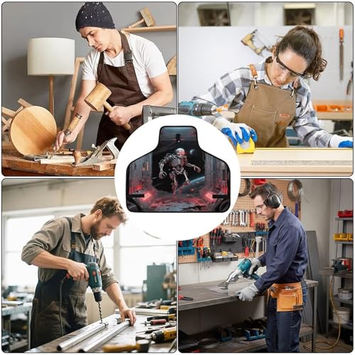 Delantal de trabajo resistente con 9 bolsillos para hombre miniatura 6