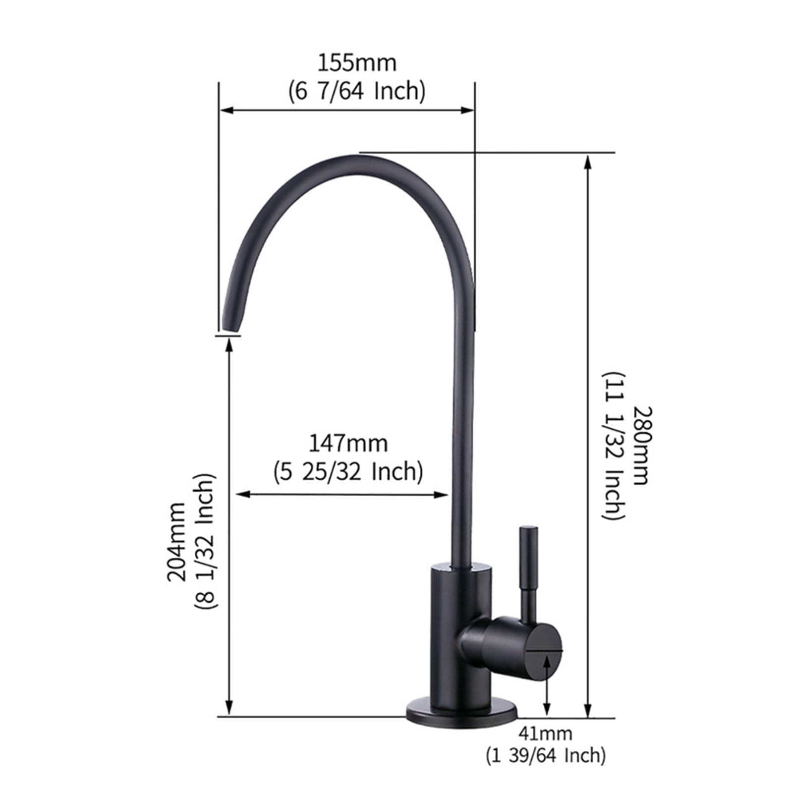 Depuradora de agua Grifo, Grifo de Cocina Monofrío Giratorio de 360° de Acero Inoxidable,Oro