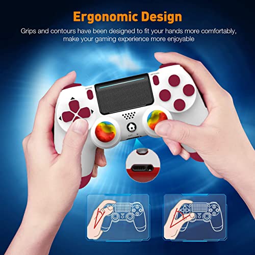 Wireless Controller für PS4, Game Controller Joystick mit Dual Vibration/6-Achsen Gyro Sensor/Audio Funktion, für PS4/Pro/Slim/PC - Image 4