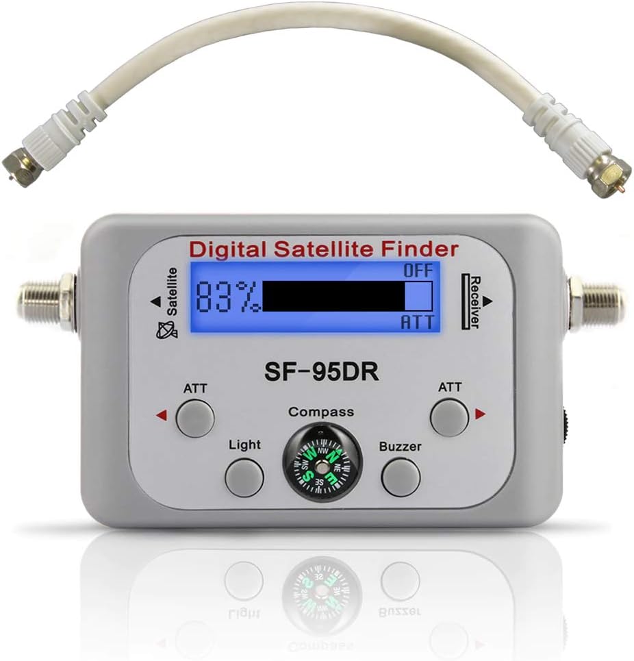 Electronix Express EX Digital Satellite Finder Meter for DirecTV - SF-95DR Backlit Plug and Play